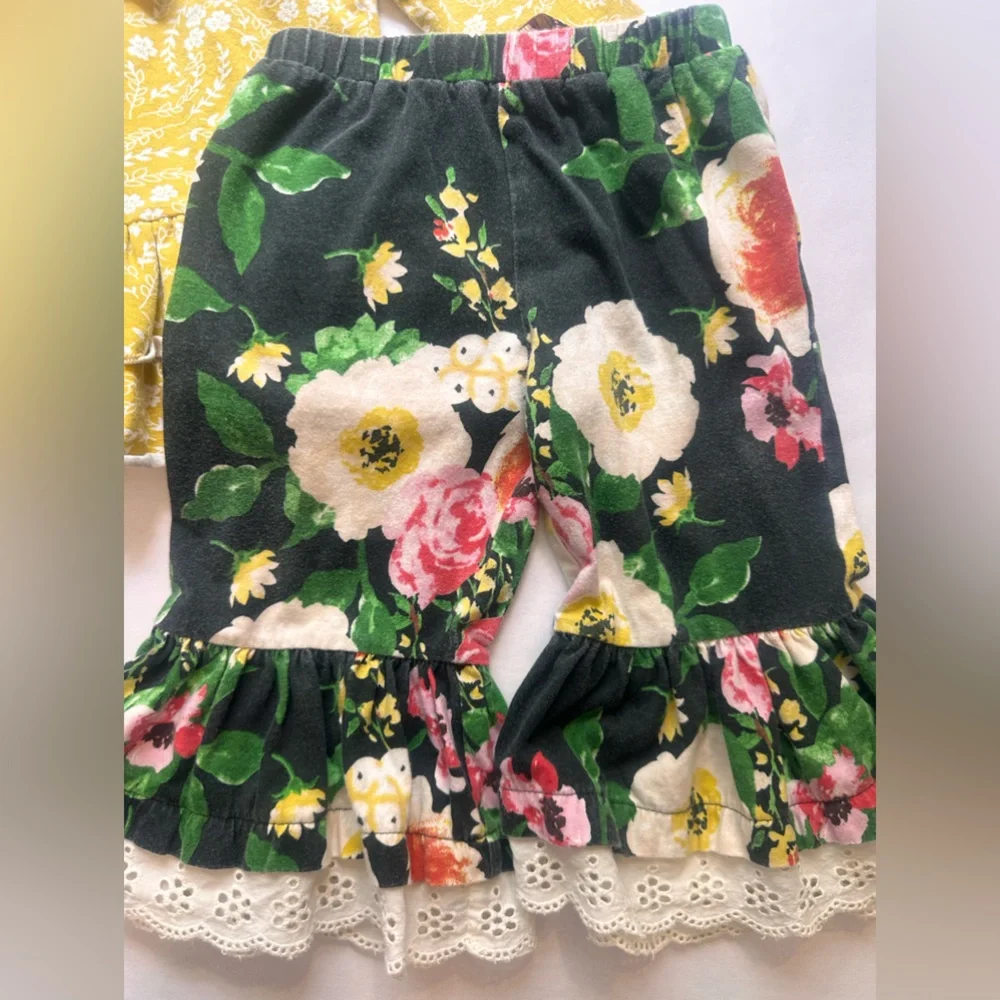 Mustard Pie Yellow Floral Matching Set